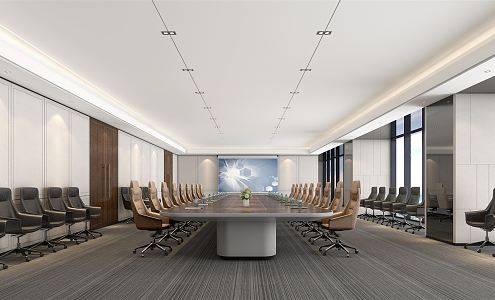 Modern Conference Room Large Conference Room 3d model