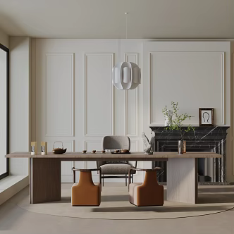 Modern table combination 3d model
