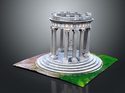 European Roman Column 3d model