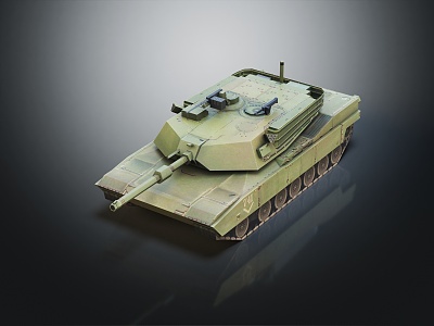 Modern Tank Light Tank Light Armored World War II Tank 3d model