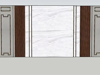 New Chinese background wall TV sofa background wall 3d model