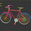Minimalist Modern Bicycle With Black Frame Pink Handlebar Seat And White Spokes