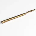 Golden Branch Shaped Landscape Sculpture With Slender Texture On White Background
