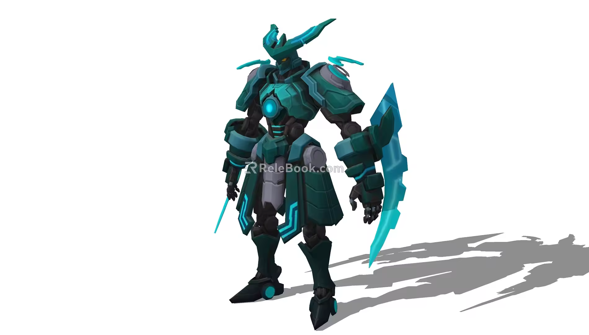 Modern game character Mozi 3d model