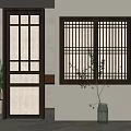 Door and window assembly 3d model
