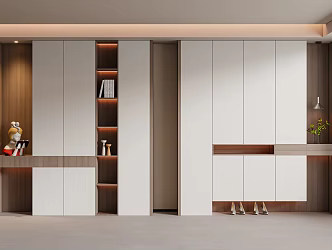 Modern Entrance Shoe Cabinet 3d model