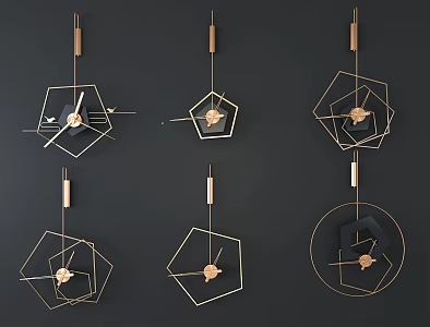 Light Luxury Clock and Watch 3d model