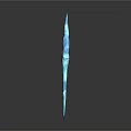 Stylish Blue Gradient Texture Long Striped Decorative Ornament For Home Interior