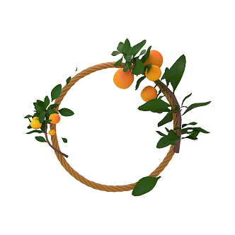 Orange Frame Orange Photo Frame Orange 3d model