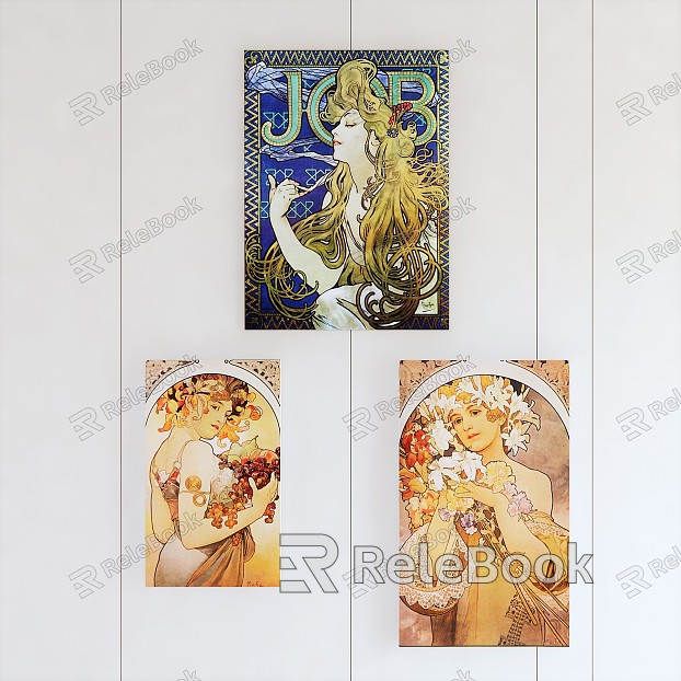 modern figure painting decorative painting model