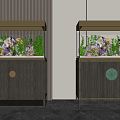 New Chinese Fish Tank Fish Tank Aquarium 3d model