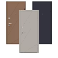 Modern Swing Doors With Different Colors And Minimalist Design 3d model
