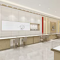 Elegant Jewelry Store in Shopping Mall with Glass Display Counters Model Posters and Modern Lighting