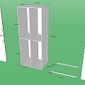 Modular Storage Shelving Unit Design With Side Panels Top Bottom Panels And Adjustable Shelves