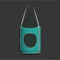Turquoise Portable Storage Bag With Transparent Window And Handle For Bottles