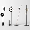 Modern Floor Lamps Showcasing Multiple Contemporary Styles And Unique Design Features 3d model