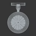 Wall Mounted Toilet Brush Holder White Modern Bathroom Accessories with Sleek Design