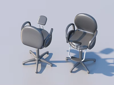 Ergonomic Office Chair With Adjustable Backrest Armrests And Swivel Wheels For Comfortable Office Use 3d model