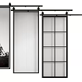 Modern Interior Barn Door Designs With Sliding Hardware And Wooden Panels