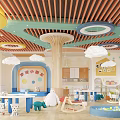 Colorful Kindergarten Interior Design With Playful Furniture And Bright Space