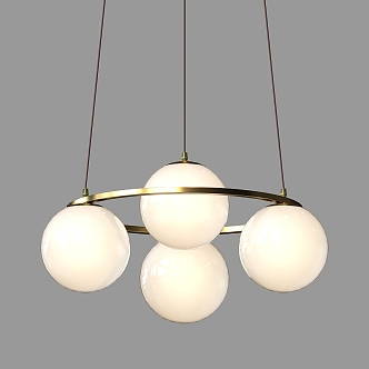 Simple Spherical Chandelier Light Luxury Chandelier Colorful Glass Chandelier Decorative Chandelier Living Room Chandelier Dining Room Chandelier 3d model