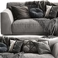 Modern double sofa 3d model