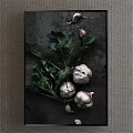 Organic Garlic Bulbs With Fresh Green Leaves On Dark Surface