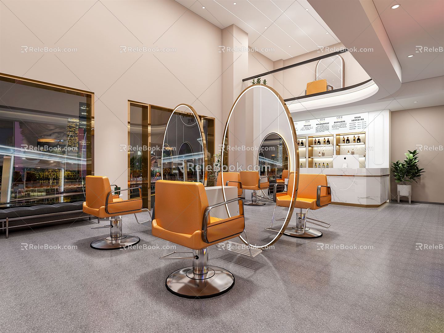 Modern Barber Shop Barber Shop Beauty Salon 3d model