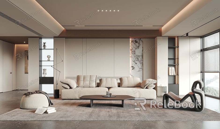 modern living room model