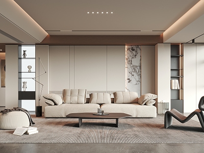 modern living room model