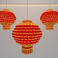 Red Lantern New Year Lantern Lantern Lantern 3d model