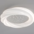 Modern Ceiling Lights With Cloud Shaped Wavy And Starry Pattern Designs 3d model