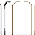 Various Designs of Outdoor Lights With Curved Poles and Decorative Shades