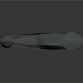 Futuristic Gray Concept Motorcycle With Streamlined Body And Gear Like Wheels