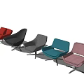 Modern Multiple Color Leisure Chairs With Stylish Metal Base And Contemporary Design