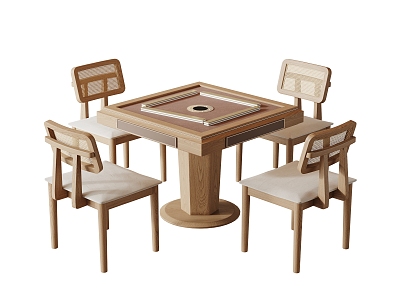 Quiet Mahjong Tables and Chairs model