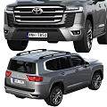 Modern Toyota SUV Exterior Design With Front Side Rear Views And Stylish Features 3d model