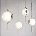 Light Luxury Chandelier Combination 3d model