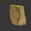 Unique Raw Natural Wood Decorative Piece With Knot And Textured Surface