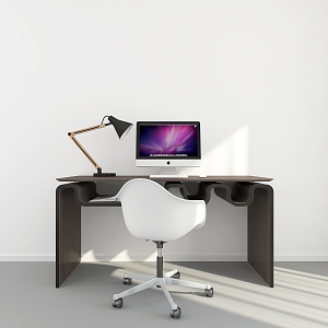 Modern Desk Chair Desk 3d model