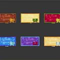 Colorful Decorative Gift Boxes with Colorful Ribbons and Various Bright Hues for Festive Gifting