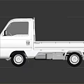 White Honda ATV Truck Model With Simple Design And Open Bed