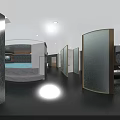 Modern SPA Sauna Interior Design With Stone Walls Ambient Lighting And TV Screen