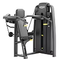 Sports Equipment Strength Training Machine With Adjustable Seat Black Frame Yellow Accents For Gym