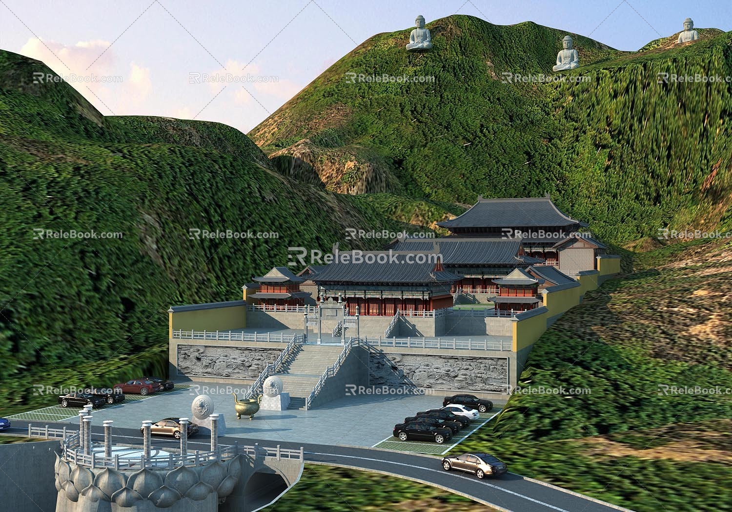 Chinese temple 3d model