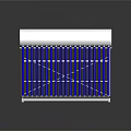 Efficient Solar Water Heater With Blue Vacuum Tubes And Stainless Steel Tank For Daily Use