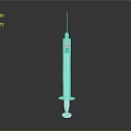 Medical Syringe With Clear Barrel Red Plunger And Measurement Markings On Black Background