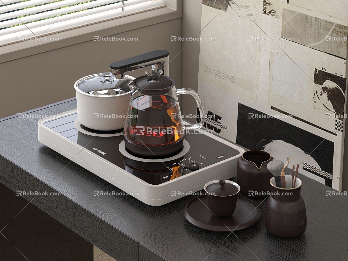 Modern Electric Kettle Kettle Tea Kettle 3d model