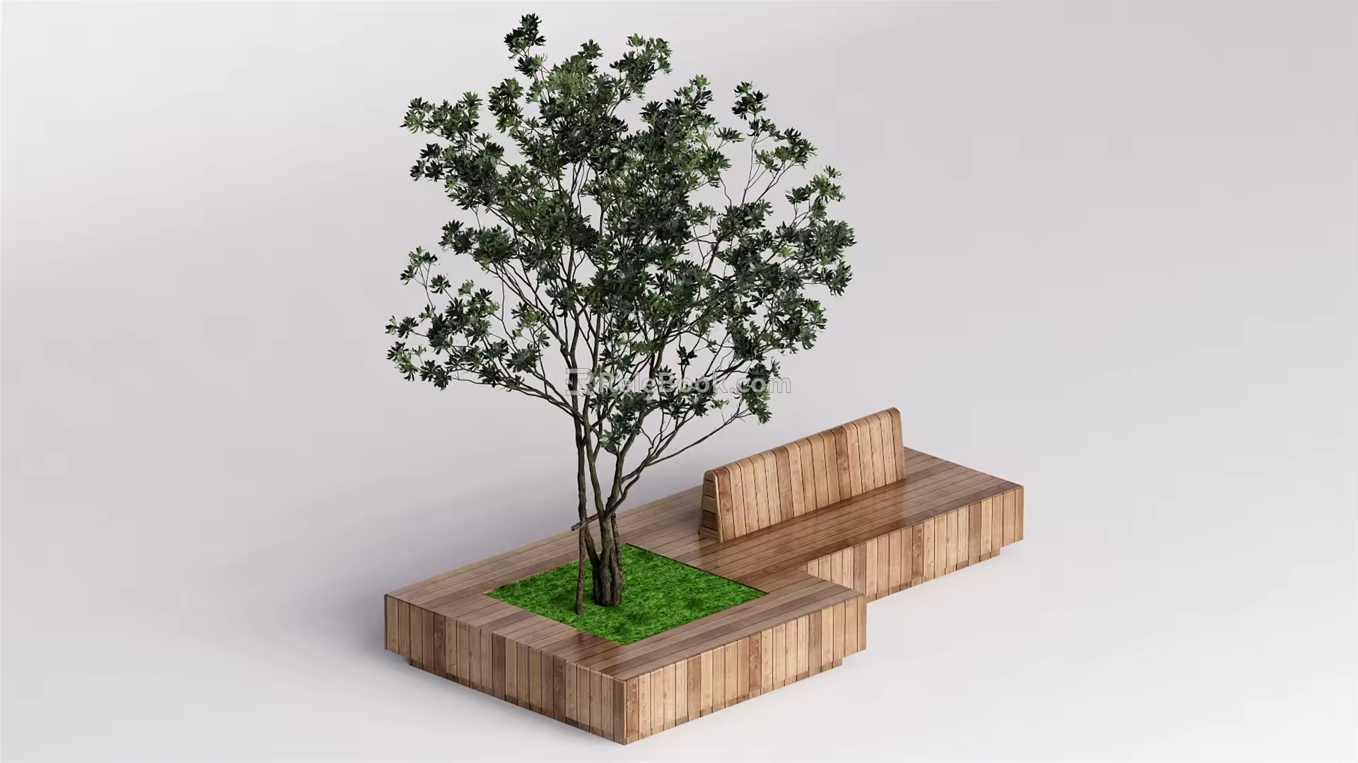Modern Tree Pool Landscape Tree 3d model