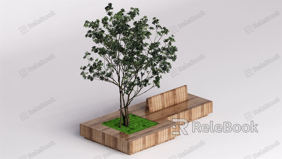 Modern Tree Pool Landscape Tree model